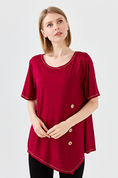 Desen Triko Kadın Tişört