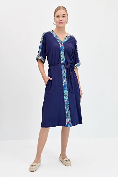 Desen Triko Yazlık Elbise