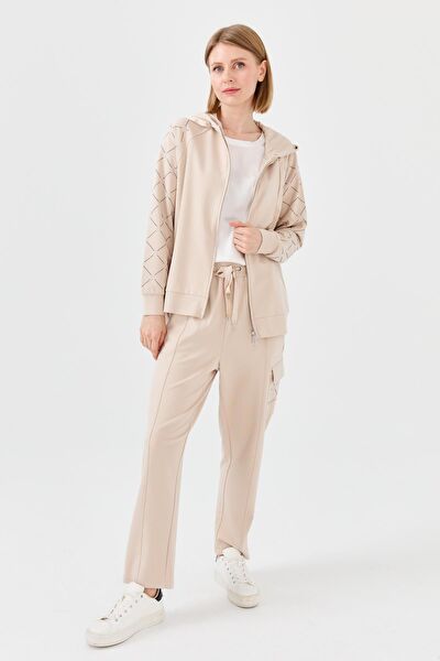 Desen Triko Kadın Sweatshirt