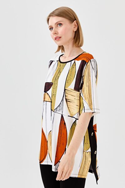 Desen Triko Kadın Tişört