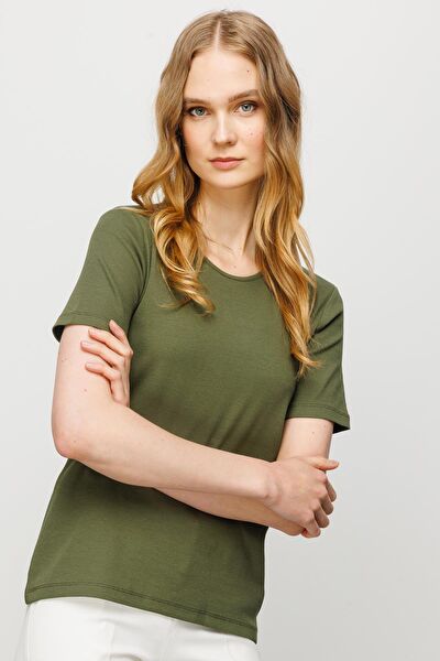 Desen Triko Kadın Tişört