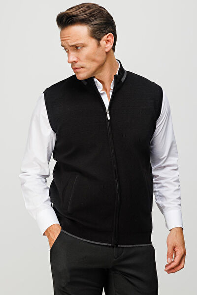 Desen Triko Erkek Yelek