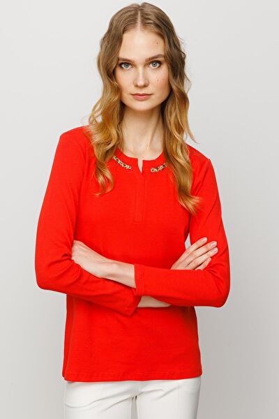 Desen Triko Kadın Bluz