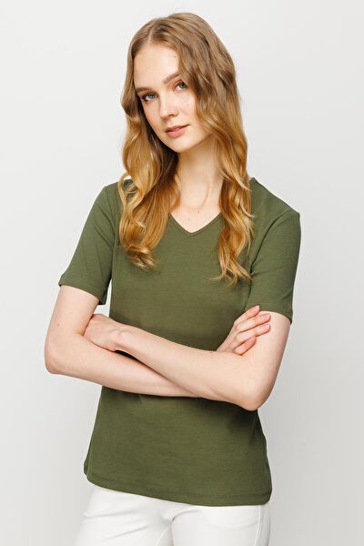 Desen Triko Kadın Tişört