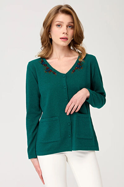 Desen Triko Günlük Hırka