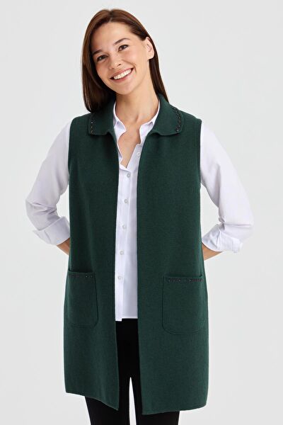 Desen Triko Kadın Yelek