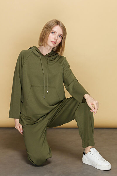 Desen Triko Kadın Sweatshirt