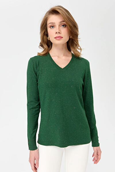 Desen Triko Kadın Bluz