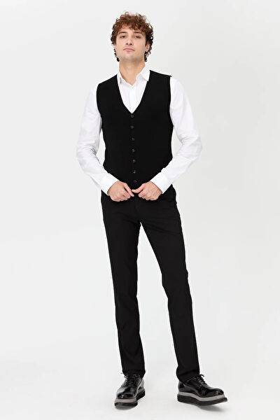 Desen Triko Erkek Yelek