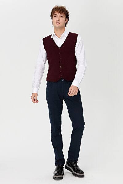 Desen Triko Erkek Yelek