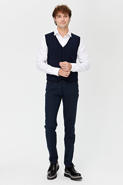 Desen Triko Erkek Yelek