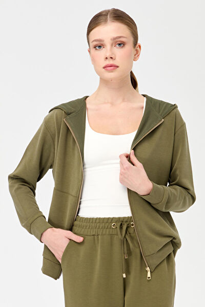 Desen Triko Kadın Sweatshirt