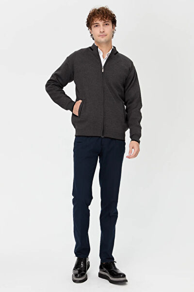 Desen Triko Erkek Mont, Kaban