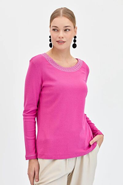 Desen Triko Kadın Bluz