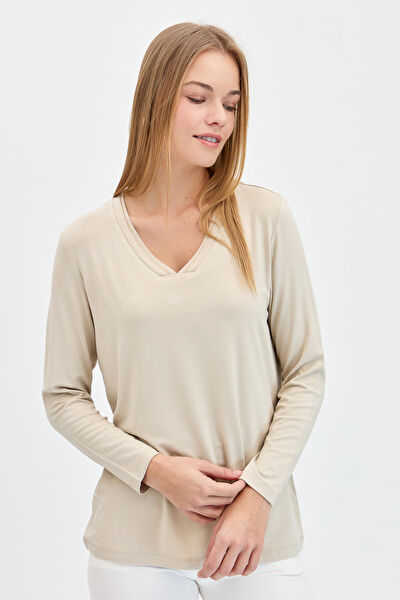 Desen Triko Kadın Bluz