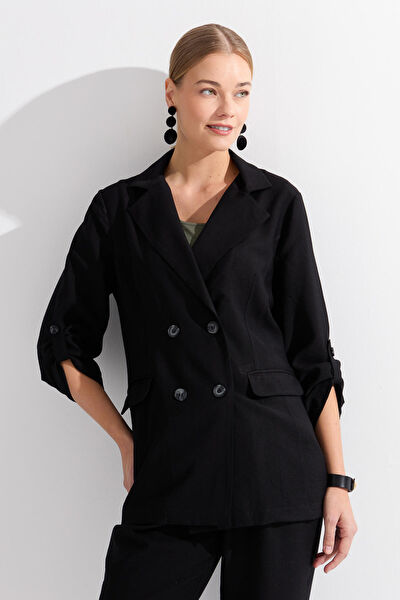 Desen Triko Kadın Ceket