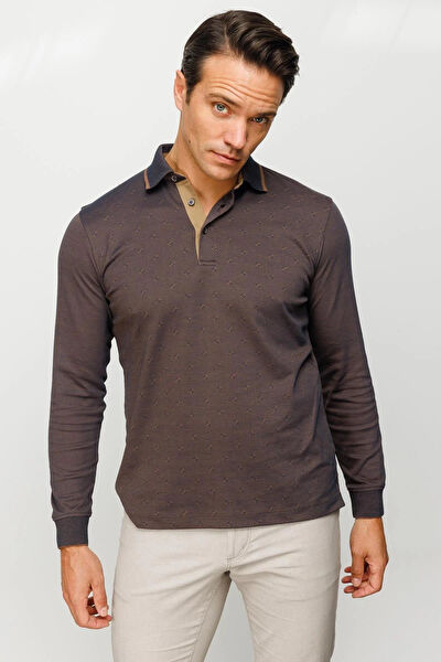 Desen Triko Erkek Sweatshirt