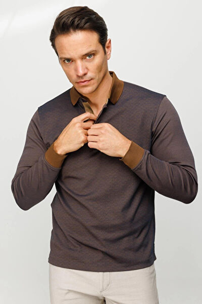 Desen Triko Erkek Sweatshirt