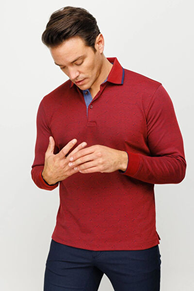 Desen Triko Erkek Sweatshirt