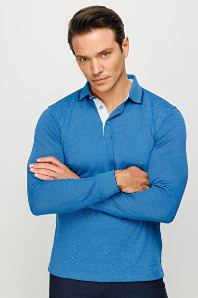 Desen Triko Erkek Sweatshirt