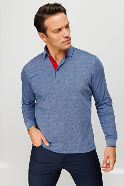 Desen Triko Erkek Sweatshirt