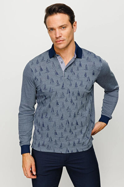 Desen Triko Erkek Sweatshirt