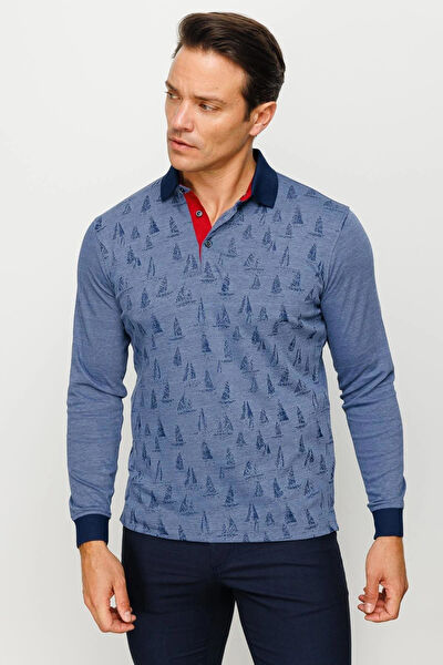 Desen Triko Erkek Sweatshirt