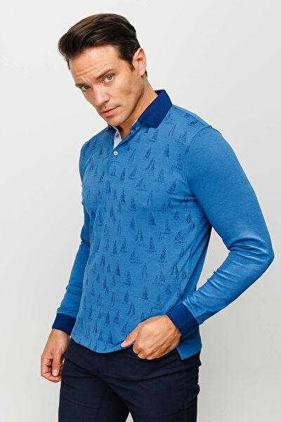 Desen Triko Erkek Sweatshirt