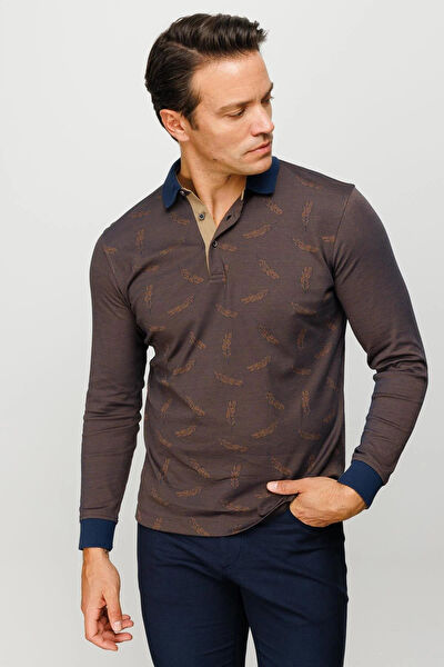 Desen Triko Erkek Sweatshirt