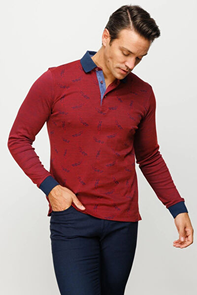 Desen Triko Erkek Sweatshirt