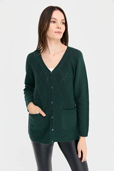 Desen Triko Günlük Hırka