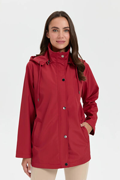 Desen Triko Kadın Kaban