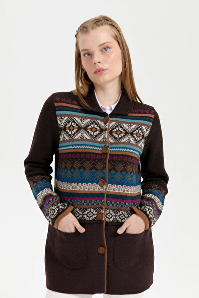 Desen Triko Günlük Hırka