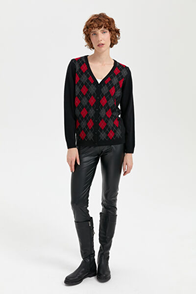 Desen Triko Günlük Hırka