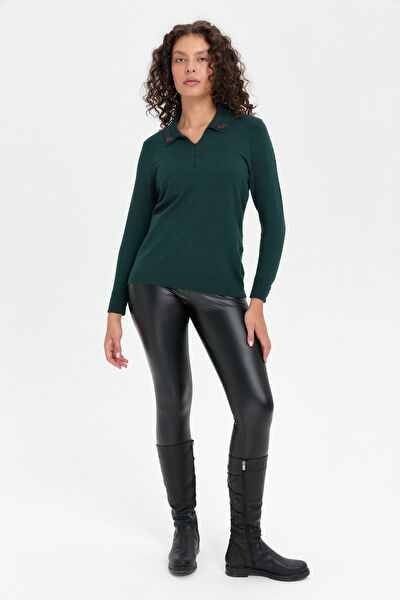 Desen Triko Kadın Bluz