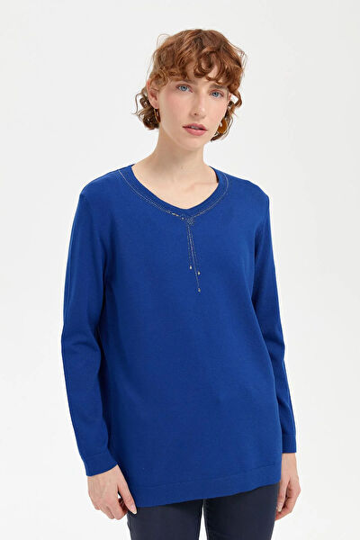 Desen Triko Kadın Bluz