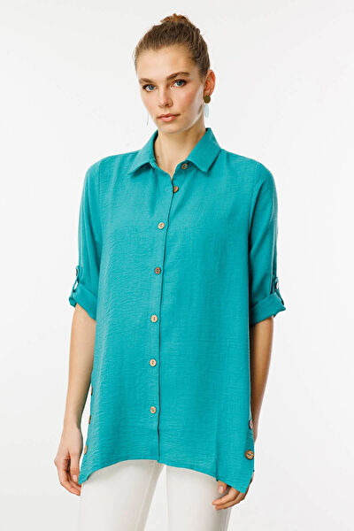 Desen Triko Kadın Gömlek