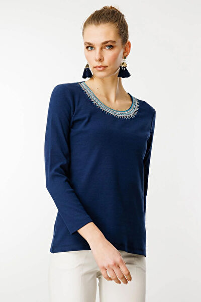 Desen Triko Kadın Bluz