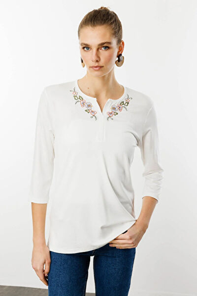 Desen Triko Kadın Bluz