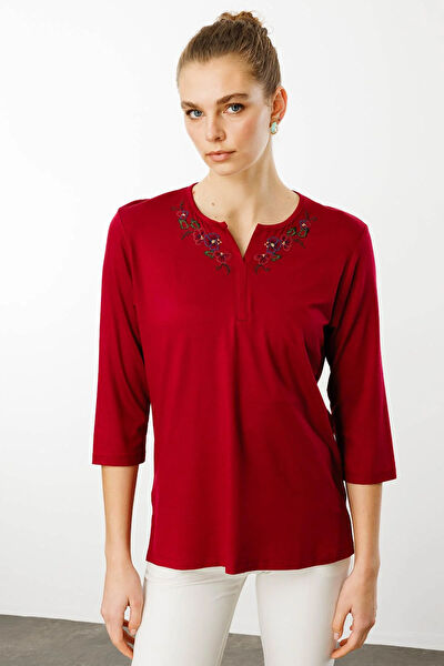 Desen Triko Kadın Bluz