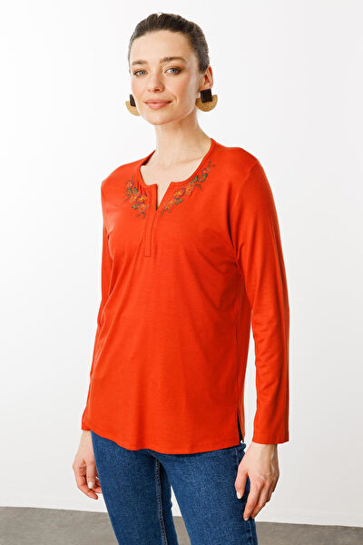 Desen Triko Kadın Bluz