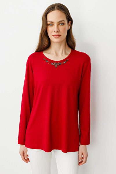 Desen Triko Kadın Bluz