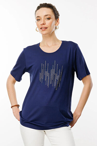 Desen Triko Kadın Tişört