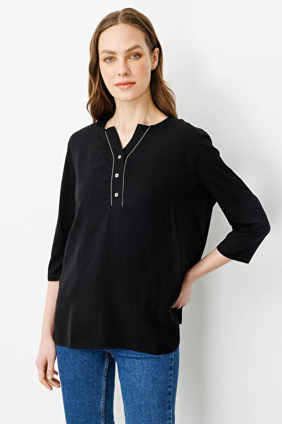 Desen Triko Kadın Bluz