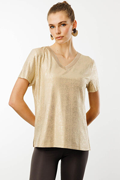 Desen Triko Kadın Tişört