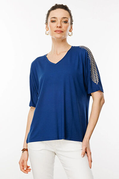 Desen Triko Kadın Tişört