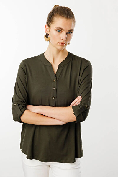 Desen Triko Kadın Bluz