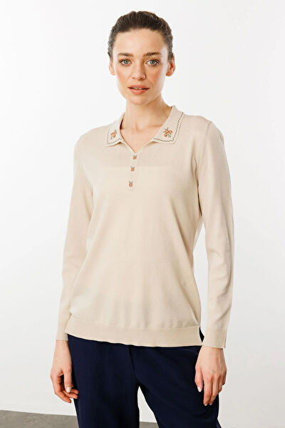 Desen Triko Kadın Bluz