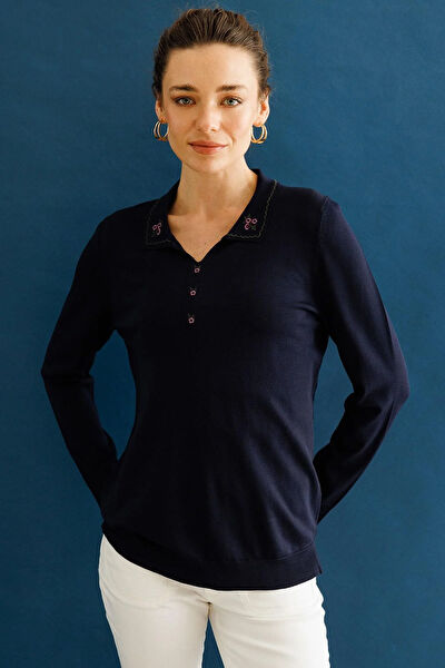 Desen Triko Kadın Bluz