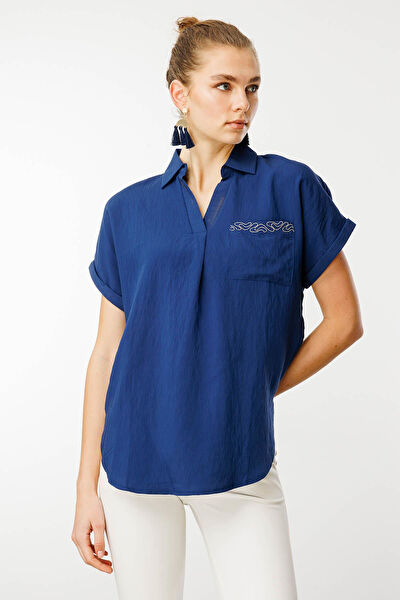 Desen Triko Kadın Gömlek